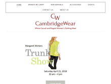 Tablet Screenshot of cambridgewear.net